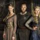 Alyssa Sutherland, Travis Fimmel and Katheryn Winnick in Vikings