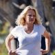 Pamela Anderson – With husband Dan Hayhurst take the dog for a walk in Malibu