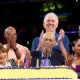 Paula Abdul – Kareem Abdul Jabbar celebrate his 75th Birthday at Crypto.com Arena in L. A