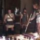 Alexander (Colin Farrell) explains his battle plans to his generals.