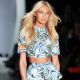 Candice Swanepoel struts the runway at the 33rd São Paulo Fashion Week (SPFW) as part of the Colcci fashion show at Parque Ibirapuera