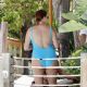 Imogen Thomas – In swimsuit in Marbella at the exclusive NAO Pool Club
