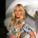 Candice Swanepoel struts the runway at the 33rd São Paulo Fashion Week (SPFW) as part of the Colcci fashion show at Parque Ibirapuera
