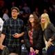 Nick Zano, Kat Dennings and Beth Behrs at the Lakers Game 16/Nov/12