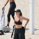 Maria Sharapova – In a sports bra on the beach in Los Angeles
