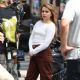 Mae Whitman – On the set of ‘Up There’ in New York