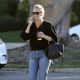 Molly Sims – In denim steps out in Santa Monica