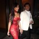 Kim Kardashian – In a red ensemble at the Dolce Gabbana party – Fashion Week in Milan