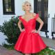 Kristin Chenoweth in Red Dress on EXTRA in Los Angeles