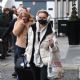 Maisie Smith – Carrying a bag full of mini Champagne bottles in Birmingham
