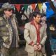 Ted Nugent as Skunk and Greg Serano as Tito in BEER FOR MY HORSES, directed by Michael Salomon. Photo Credit – Gregory Peters.