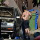 Kelly Osbourne – With her boyfriend Erik Bragg helping him fix his old station wagon in Los Angeles