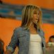 Jennifer Aniston And Owen Wilson Film A Scene For The Movie Marley & Me At The Florida Marlins Game, 2008-05-02