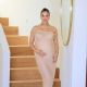 Shanina Shaik cloaks her bump in sheer taupe dress as she celebrates baby shower with Josephine Skriver and Jasmine Tookes... and reveals she is expecting baby boy
