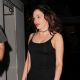 Rose McGowan rocks a little black dress as she arrives at Chateau Marmont in West Hollywood