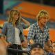 Jennifer Aniston And Owen Wilson Film A Scene For The Movie Marley & Me At The Florida Marlins Game, 2008-05-02