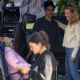 Elisabeth Moss – Pictured on set with director Max Minghella in Los Angeles