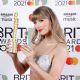 Taylor Swift at the 2021 BRIT Awards