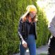 Cara Delevingne – In a skinny jeans and leather jacket in West Hollywood