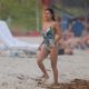 Diane Guerrero in Swimsuit at the beach in Miami