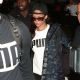 Rihanna is seen touching down at LAX in Los Angeles, California on January 23, 2017