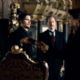 (L-r) JAMES FOX as Sir Thomas Rotheram, HANS MATHESON as Lord Coward, WILLIAM HOPE as Ambassador Standish and ROBERT DOWNEY JR. as Sherlock Holmes in Warner Bros. Pictures' and Village Roadshow Pictures' action-adventure mystery 'Sherlock Holm