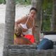 Michelle Rodriguez – In a white bikini during a Mexican getaway with friends in Tulum
