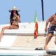 Sharon Fonseca in Bikini on the boat in Formentera