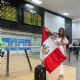 Kiara Chaud- Departure from Peru for Miss Continentes Unidos 2022
