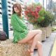 Blanca Blanco – In a green summer dress outside a hair salon in Cannes