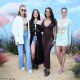 Model mayhem! Sara Sampaio flashes the flesh in a cut-out dress as she cozies up to catwalk queens Jasmine Tookes, Josephine Skriver and more at Revolve's Coachella party