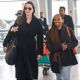 Angelina Jolie – With Zahara Jolie-Pitt arriving at JFK Airport in New York