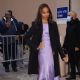 Zoe Saldana – In a purple dress at the Kelly and Ryan show in New York