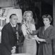 Claudette Colbert with Julie Newmar and Charles Boyer