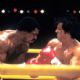 Sylvester Stallone as Rocky Balboa and Carl Weathers as Apollo Cread in Rocky (1976)