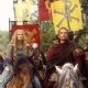Edward Atherton As King Arthur And Samantha Mathis As Guinevere In The Mists Of Avalon(2001)