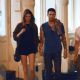 Adam Levine walking hand in hand with new girlfriend model Behati Prinsloo in the SoHo neighborhood of New York City (July 10)