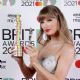 Taylor Swift at the 2021 BRIT Awards