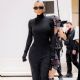 Kim Kardashian – Arrives at the Balenciaga F-W 2022-2023 Haute-Couture fashion show