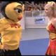 Rob Schneider wearing a mascot costume and Anna Faris in comedy movie The Hot Chick - 2002 distributed by Touchstone