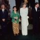 Princess Diana attend a banquet at Merdeka Palace, the presidential palace in Jakarta, on November 4, 1989 in Jakarta, Indonesia