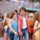 Amid their fellow celebrants, Kelly (Kelly Clarkson) and Justin (Justin Guarini) enjoy their time together.