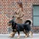 Emily Ratajkowski – With her dog Colombo out in New York City