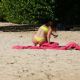 Rhea Durham – Wearing lime green bikini in Bridgetown