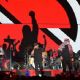 Tom Morello of Prophets of Rage performs onstage during KROQ Almost Acoustic Christmas 2017 at The Forum on December 9, 2017 in Inglewood, California