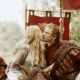 Edward Atherton As King Arthur and Samantha Mathis As Guinevere in The Mists Of Avalon(2001)