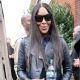 Naomi Campbell Leaves Burberry Catwalk Show at London Fashion