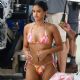 Camila Mendes – In a bikini on the set of ‘Strangers’ in Miami Beach
