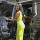 Kenya Moore – Heads out for a guest appearance on the Kelly and Mark Show in New York