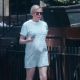 Michelle Williams – Shows off her baby bump in New York